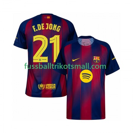 Fußballtrikots FC Barcelona Frenkie de Jong 21 Champions League 2025-2026 Kurzarm Heimtrikotsatz kaufen